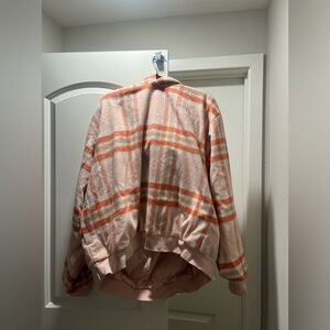 Mad happy plaid sweatshirt